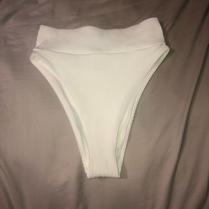 Aerie Ribbed High Cut Cheeky Bikini Bottom